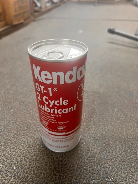 VINTAGE Kendall 2 cycle oil Cardboard Can