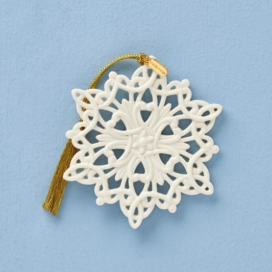 LENOX 2026 Annual SNOW FANTASIES Snowflake Christmas Ornament NEW 898588