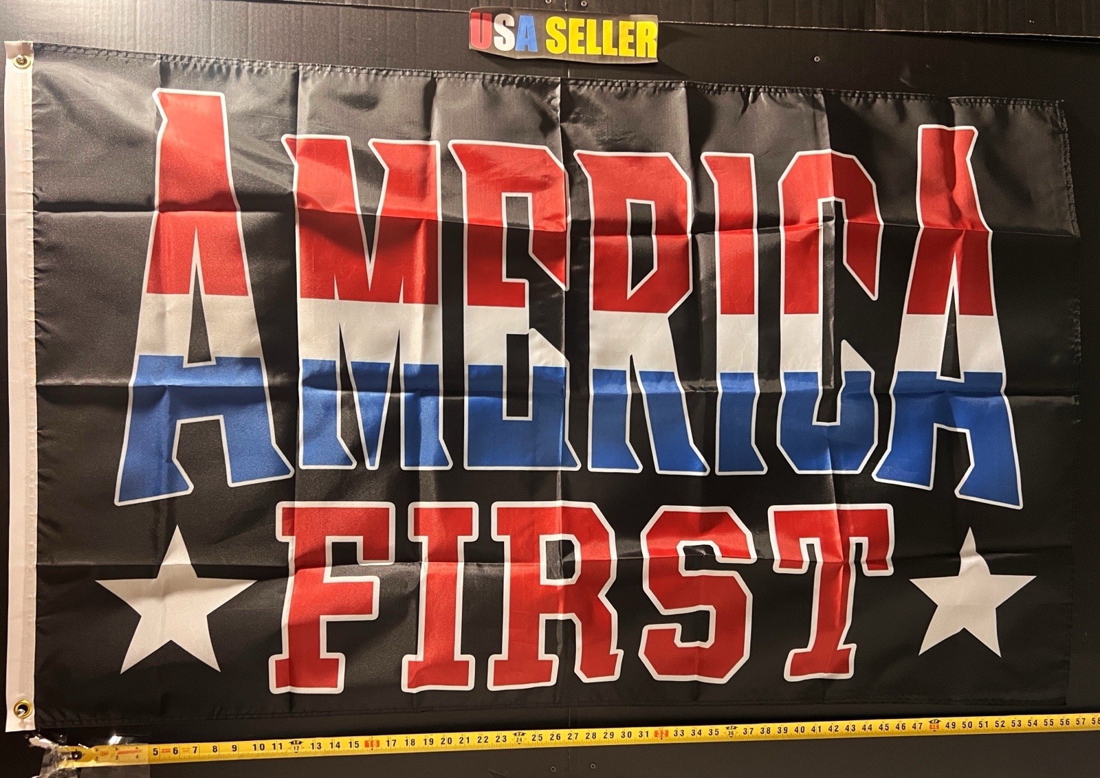 America First Flag FREE USA SHIP Political Party Election Man Cave USA Sign 3x5'