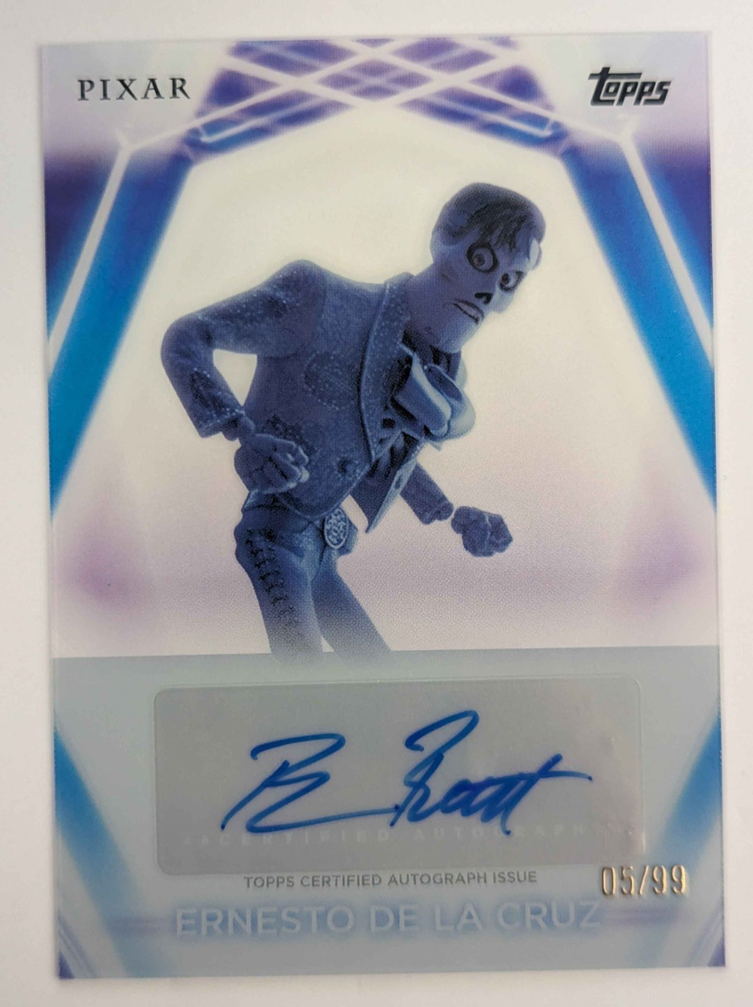 2026 Topps Disney Neon Ernesto De La Cruz Voice Actor Auto Benjamin Bratt 5/99