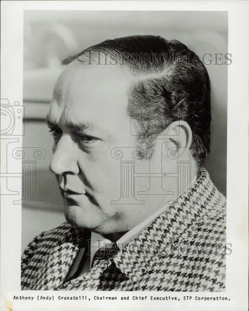 Press Photo STP Corporation president Andy Granatelli - lry31082