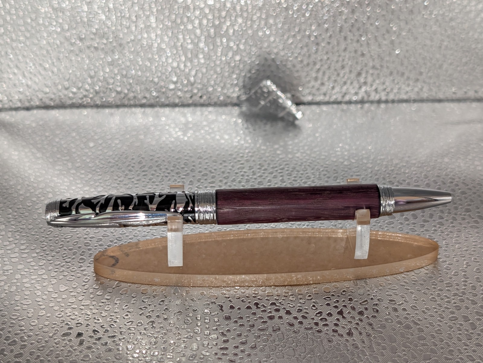 handmade wooden twist Bird Pen with display box.