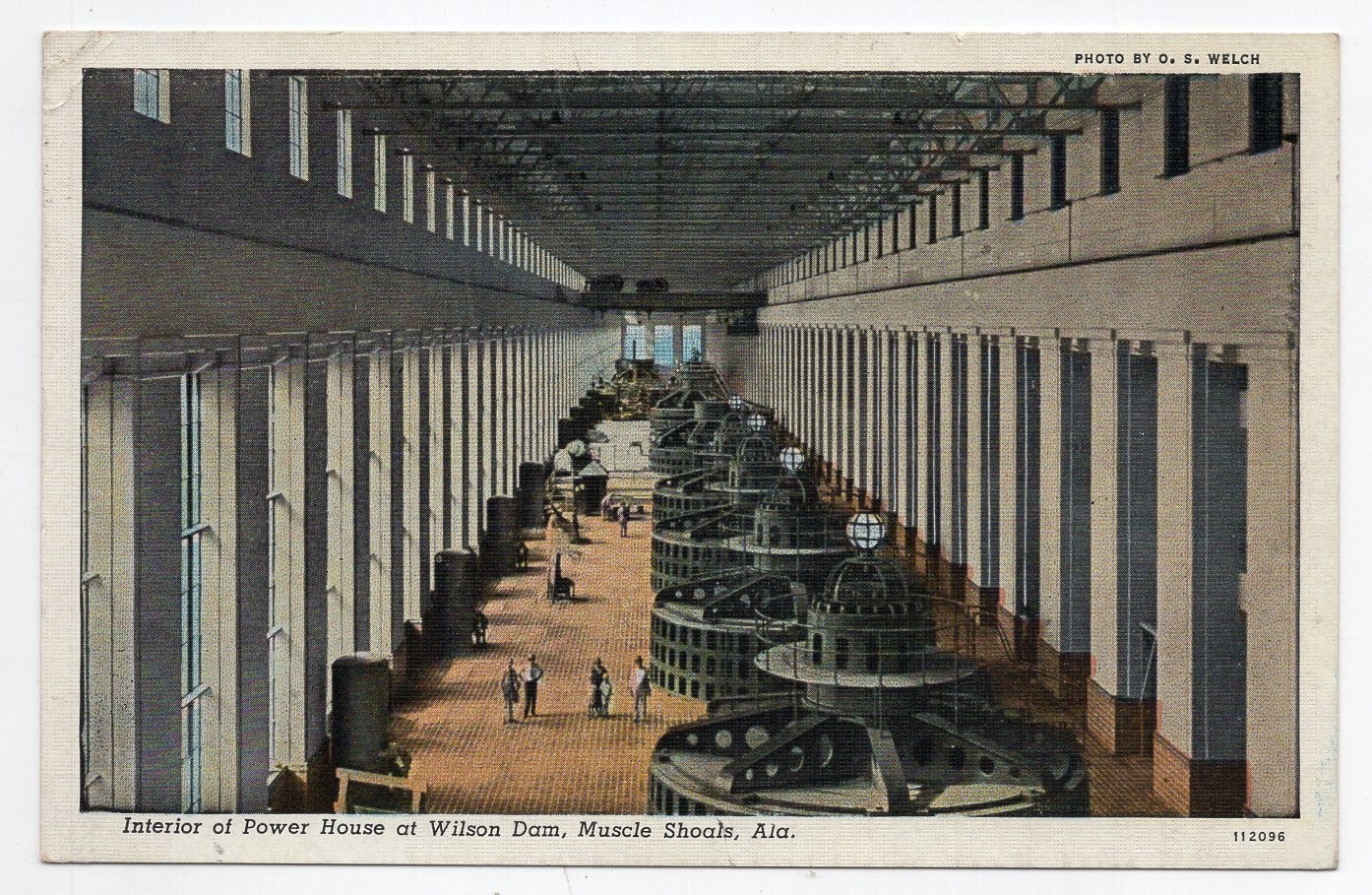 1930s? Linen - CLOSEOUT - Interior, Power House, Wilson Dam - Muscle Shoals, AL