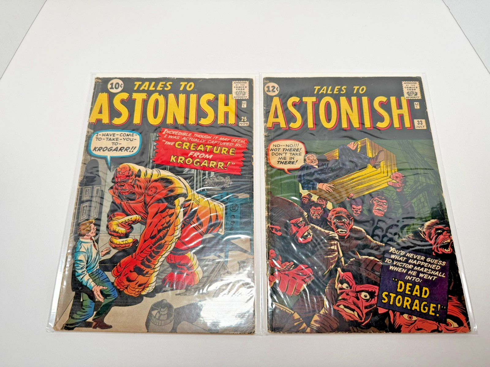 Tales to Astonish #25 + #33 Silver Age Marvel Comics Lot