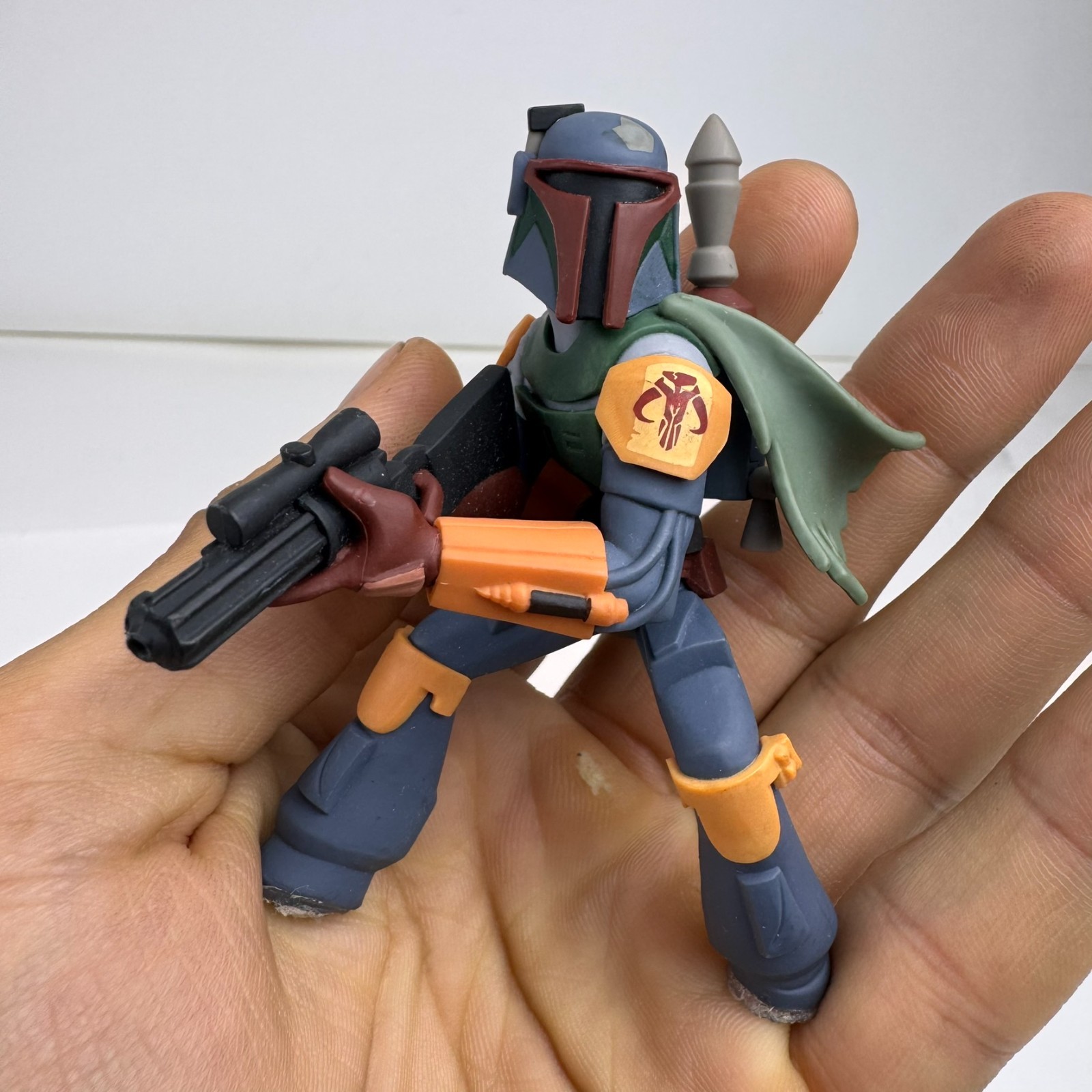 Disney Infinity 3.0 Star Wars Boba Fett Figure Loose AS IS Base Cut Off Damage