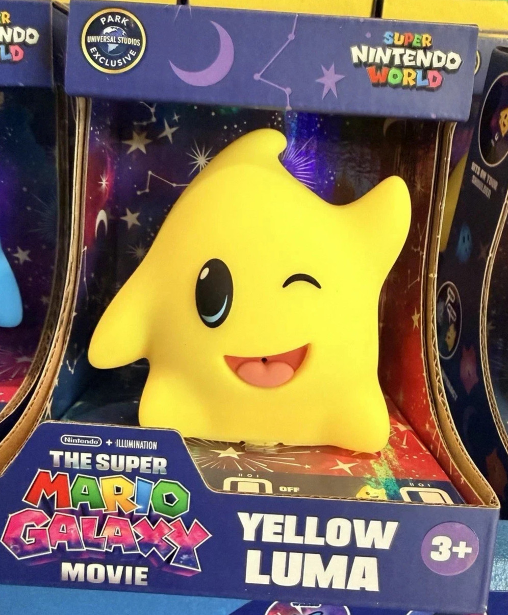 Mario Galaxy Luma Shoulder Pal Yellow Universal Epic Universe Nintendo World