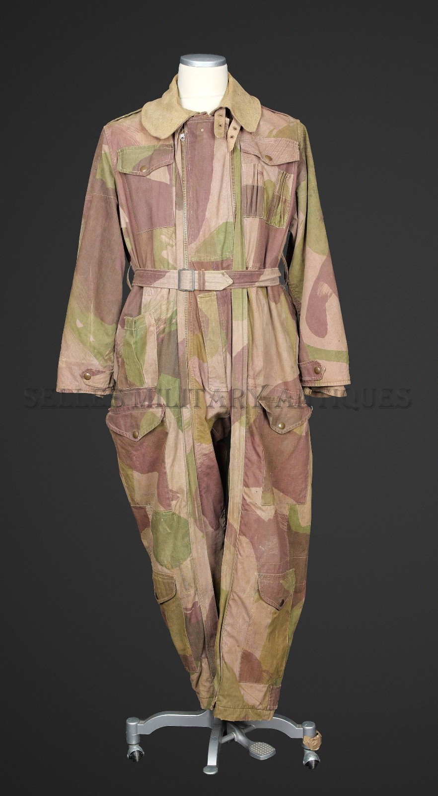 1944 WWII BRITISH TANKER OVERSUIT CAMO PIXIE SUIT ENGLISH WW2