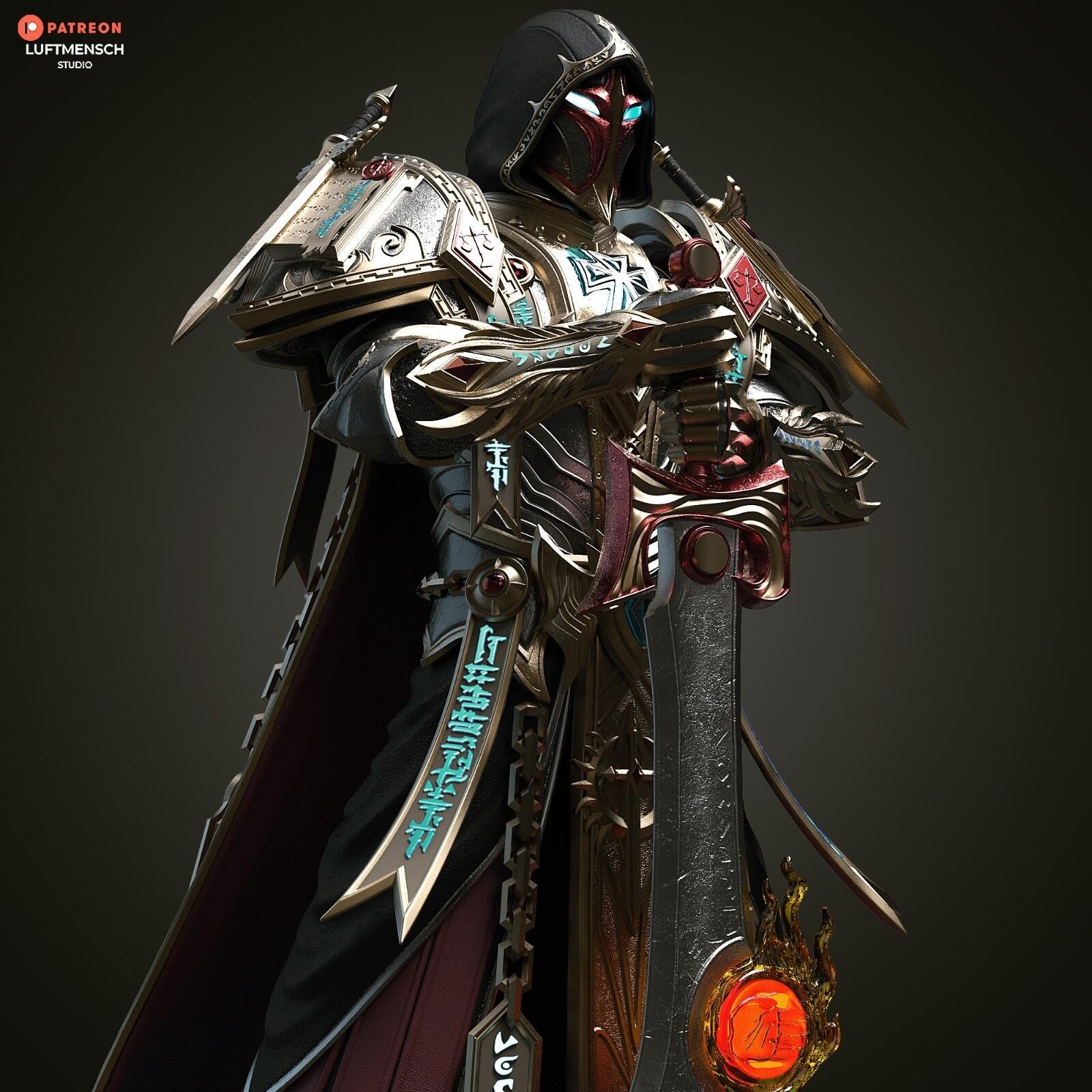 1:8 Paladin World of Warcraft Fan Art UNPAINTED High Quality Garage Kit