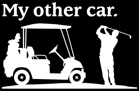 Vinyl cut decal sticker golf 