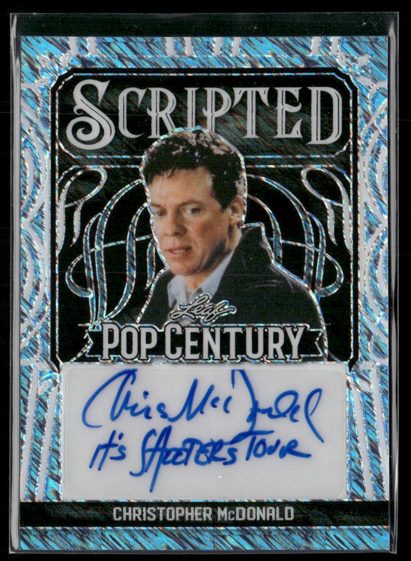 2024 Pop Century Christopher McDonald Scripted Autograph Shimmer Blue #d/9