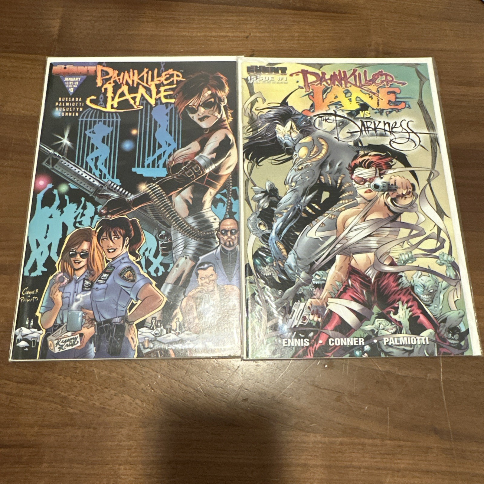 Painkiller Jane vs The Darkness #1 & Painkiller Jane #0 Lot Of 2 Comics