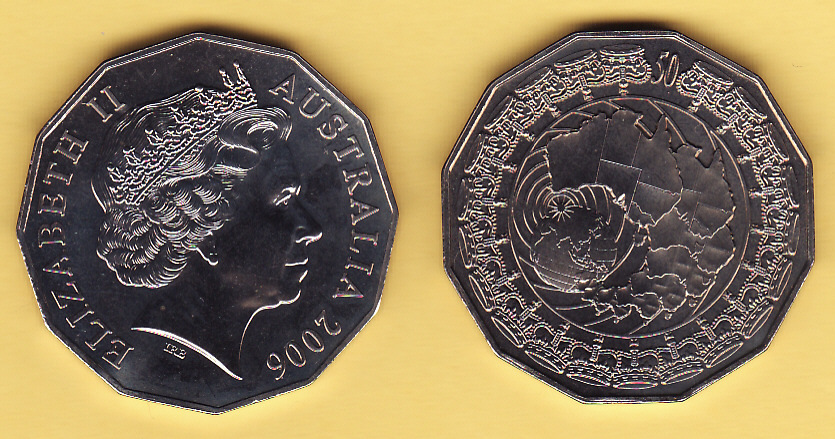  2006 50c QUEEN ELIZABETH 11  2 ROYAL VISIT   LOW MINTAGE 28593 C/V $35 