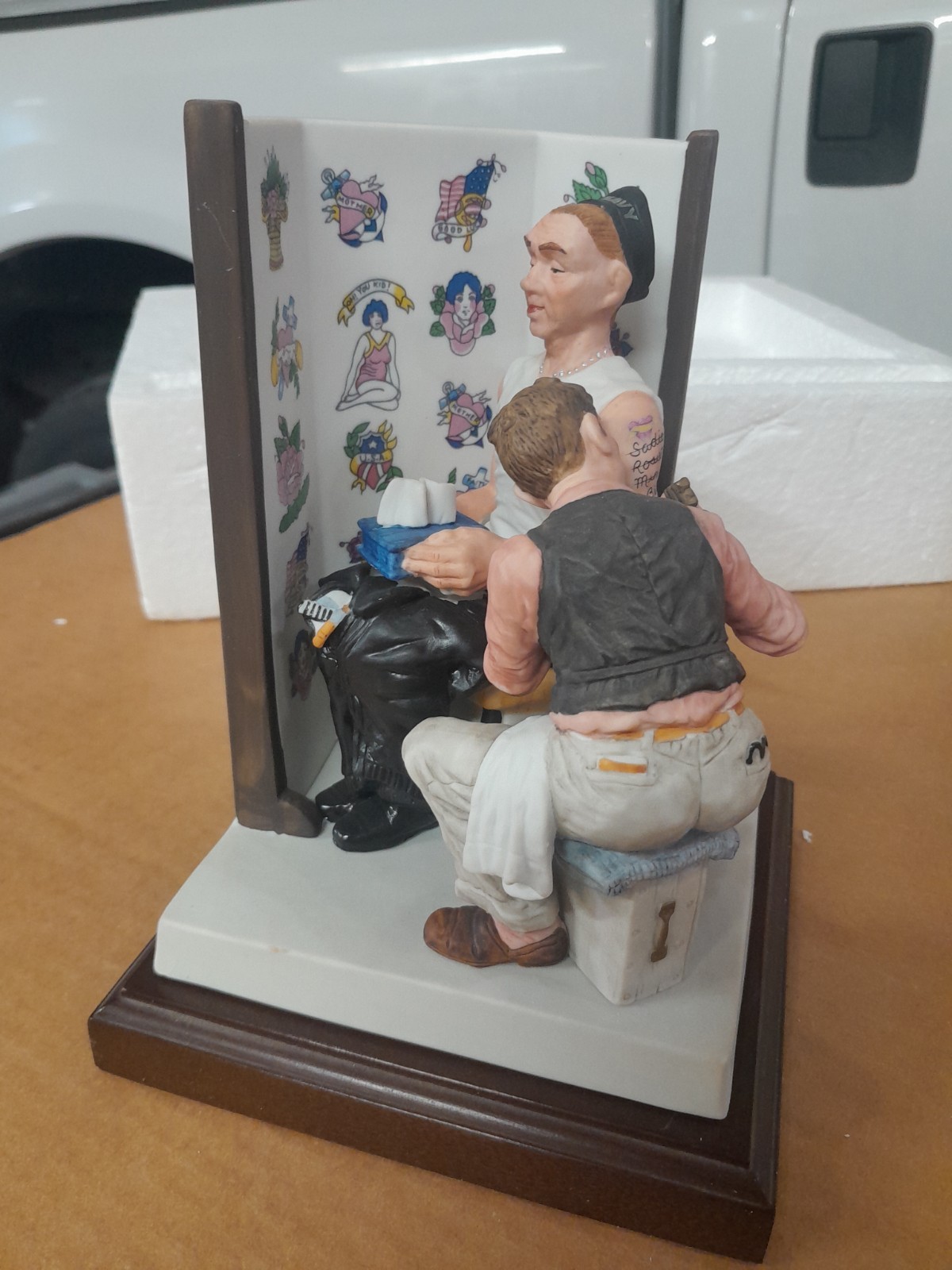 Norman Rockwell Tattoo Artist  Figurine Saturday Evening Post LE 696/2500 w/COA 