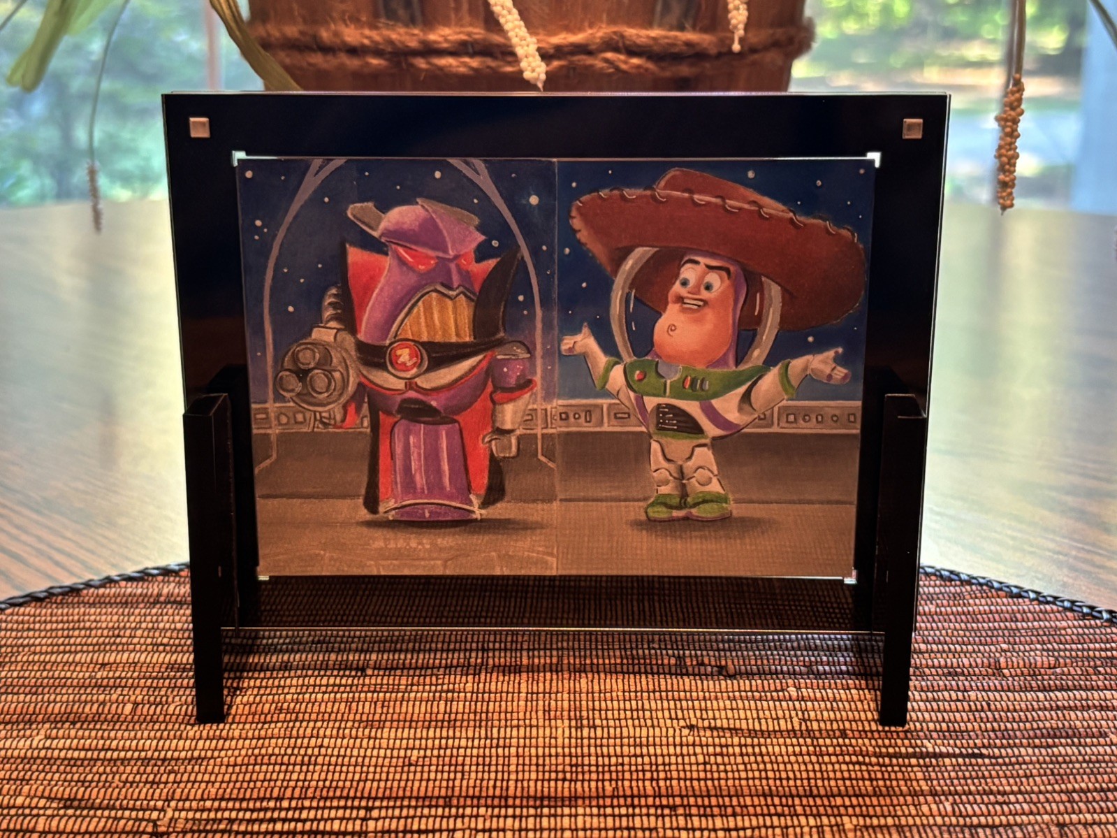 2025 Topps 30 Yrs Of Toy Story Mini Zurg & Buzz Puzzle Sketch Sandy Lopopolo 1/1