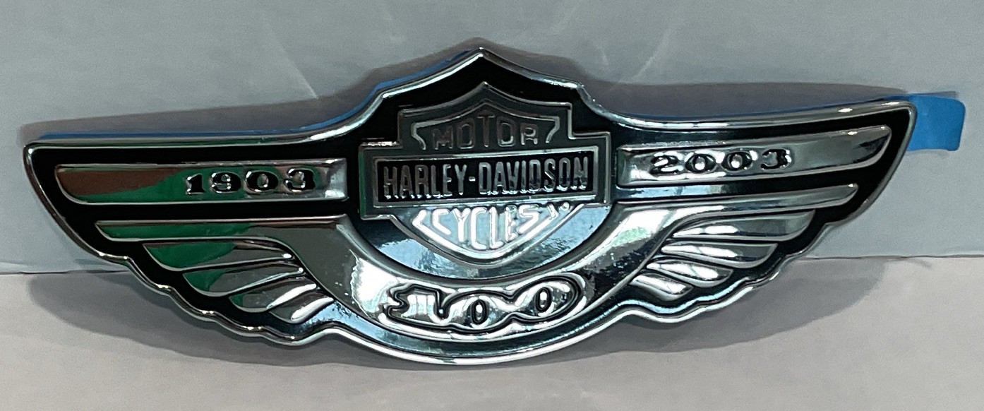 Vintage Harley Davidson 100th Anniversary Tank Emblem