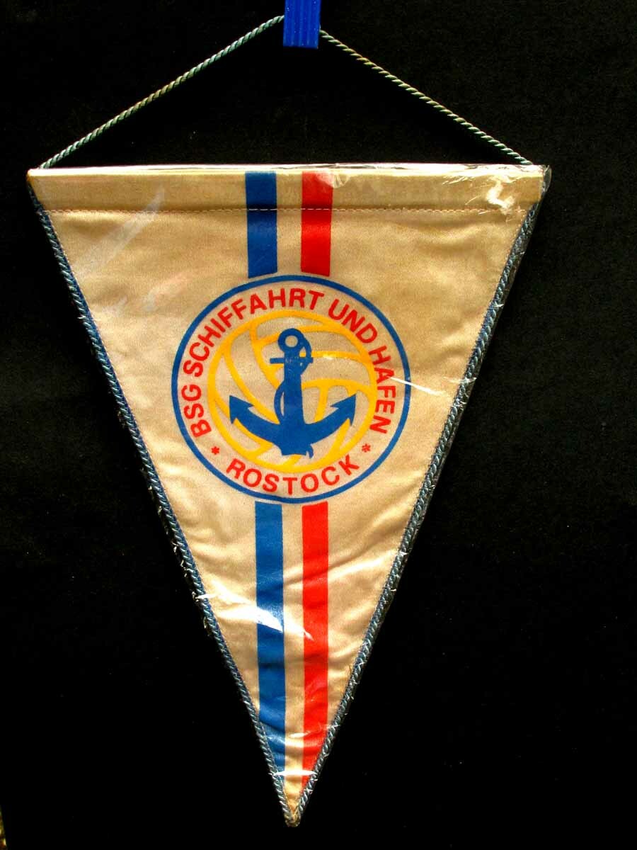 GDR East German Football Club Rostok Banner 
