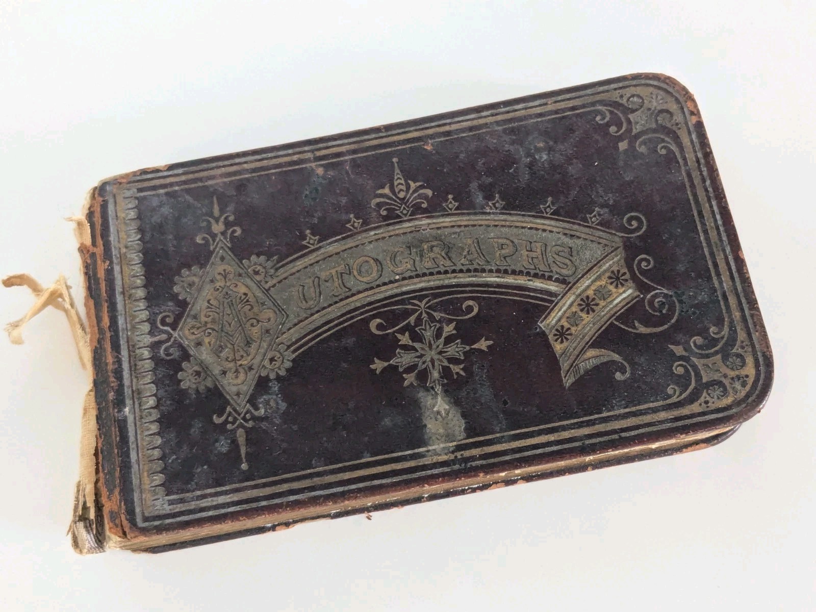 Antique 1800s Autograph Book with Handwritten Letters 