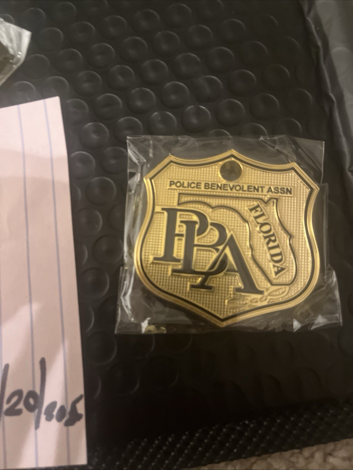 NEW 2025 PBA SHIELD FLORIDA SUPPORTER CAR GOLD LICENSE PLATE