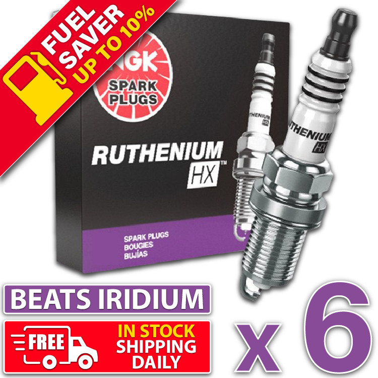 6 x Ruthenium Spark Plugs for Ford 4.0L BARRA I6 BA BF FG X Falcon XR6 Iridium+