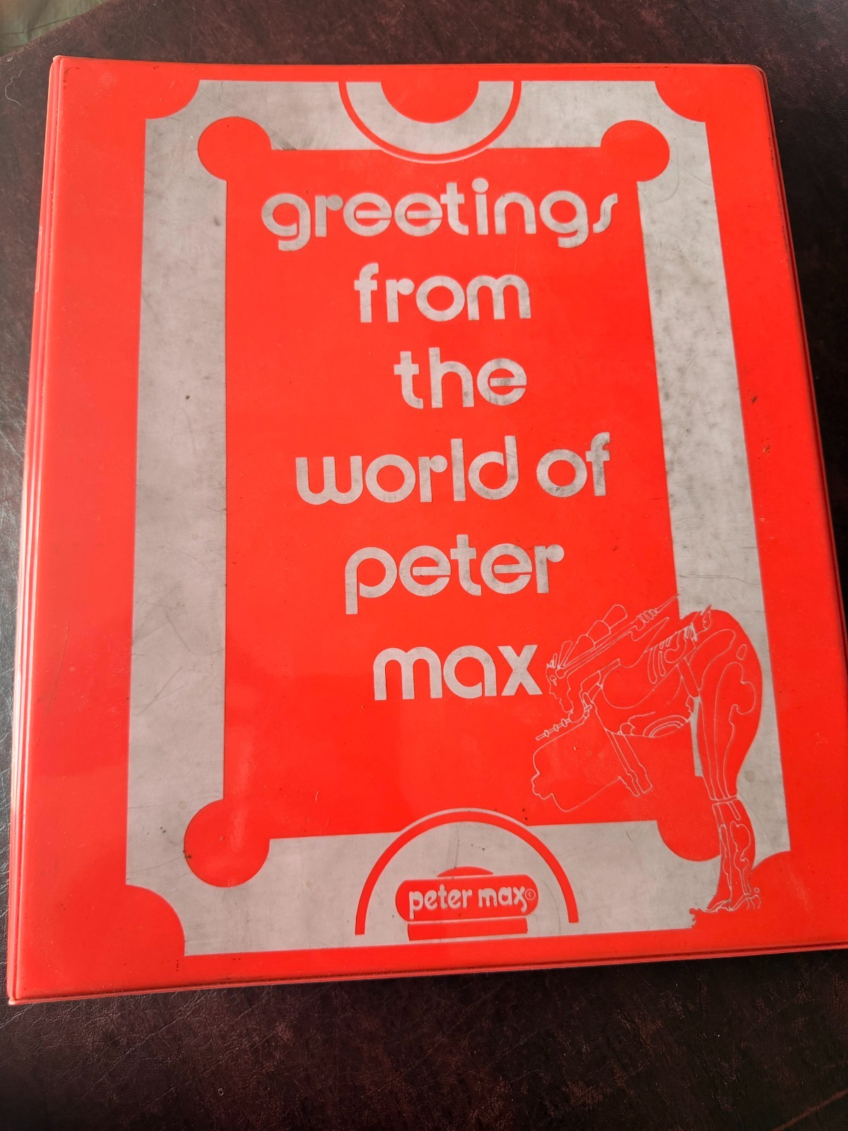 Greetings From the World of Peter Max, Greeting Cards in Trade Binder, 1974