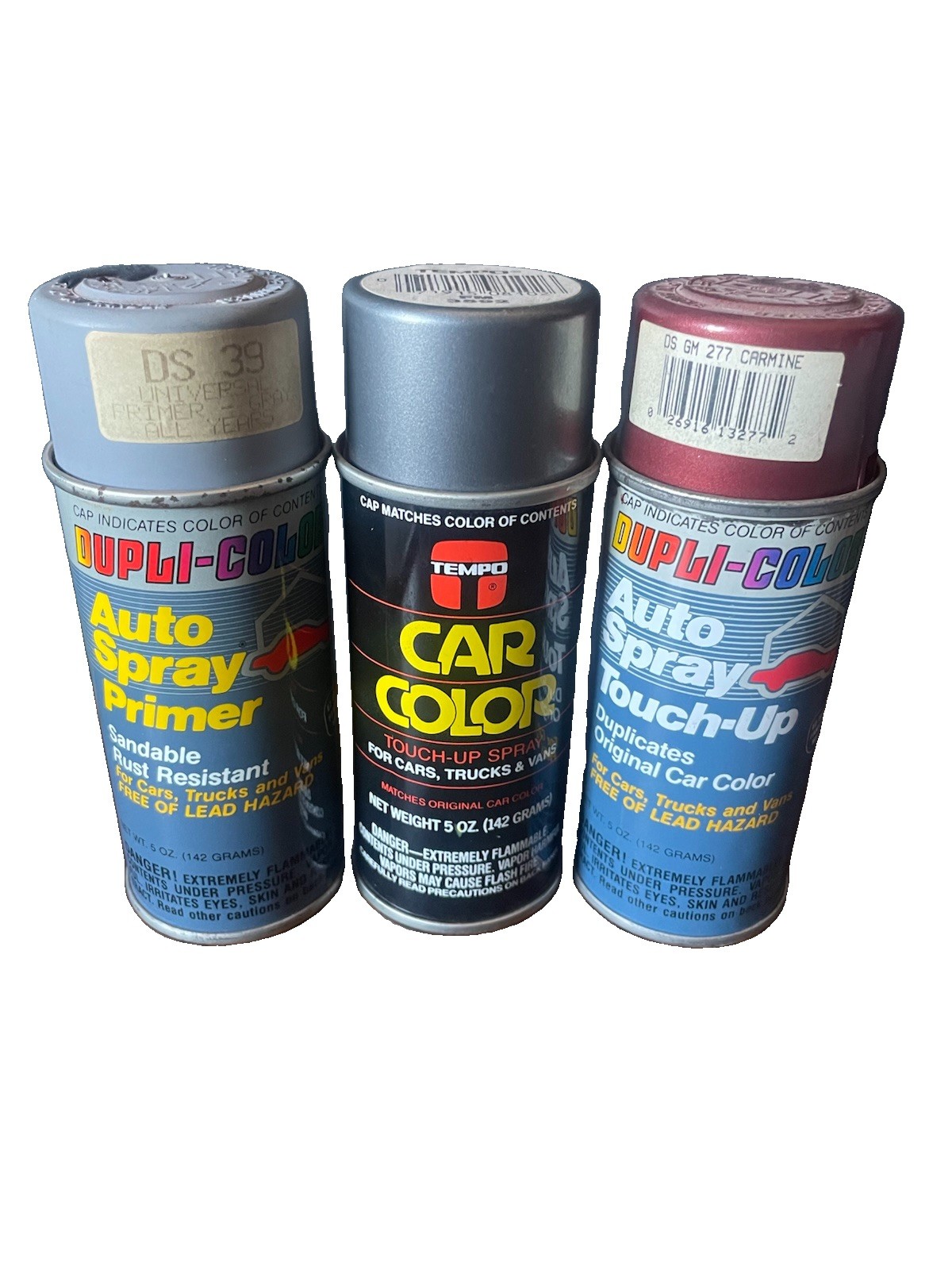 Vintage Spray Paint Lot Of 3, Auto Paint, 5 Oz Cans. .