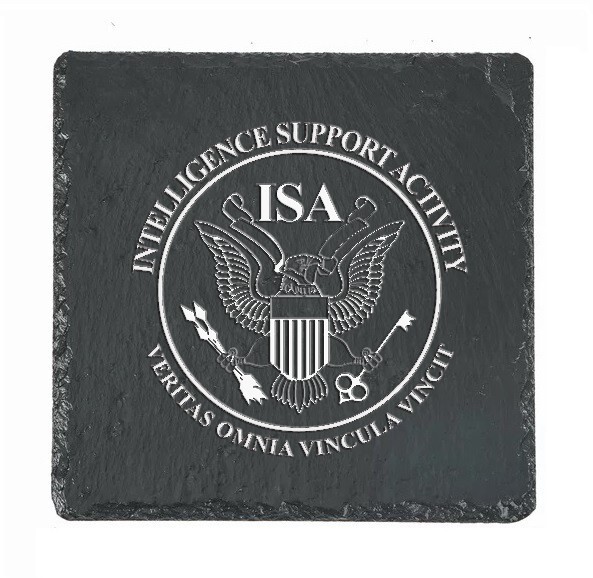 Intelligence Support Activity Slate Coaster