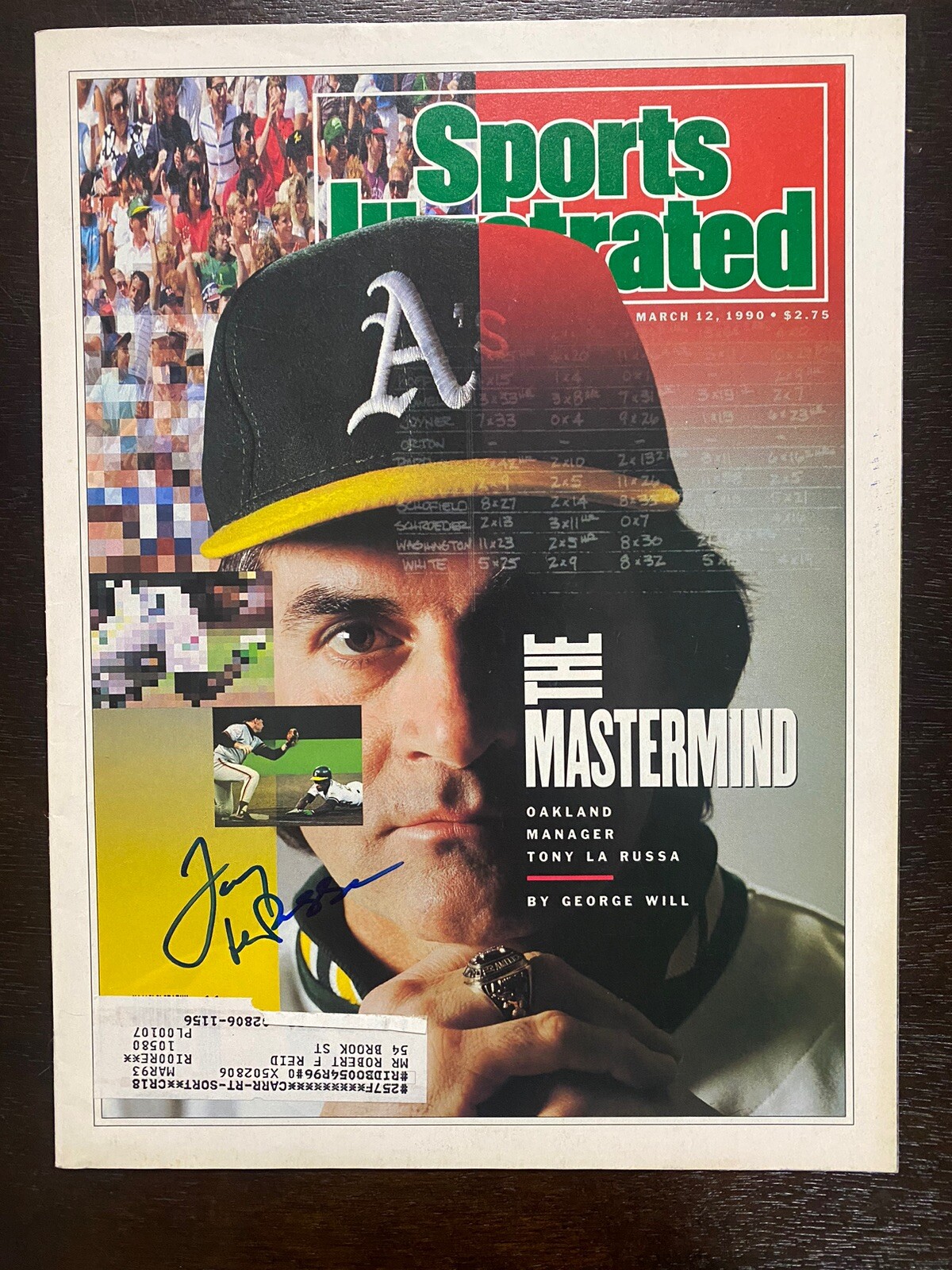 Signed Sports Illustrated (SI) Magazine - TONY LaRUSSA - March 12, 1990