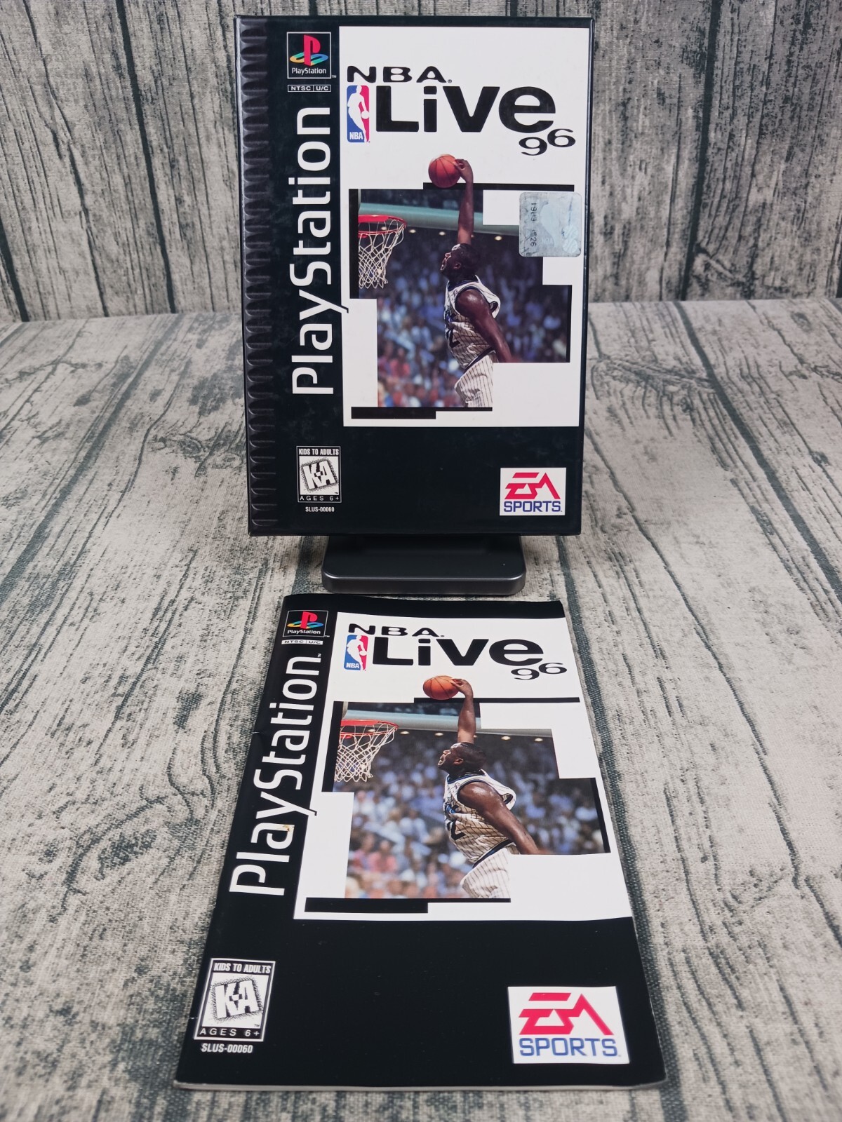 NBA Live 96 PlayStation 1 PS1 Instruction Manual & Case Only Original Long Box