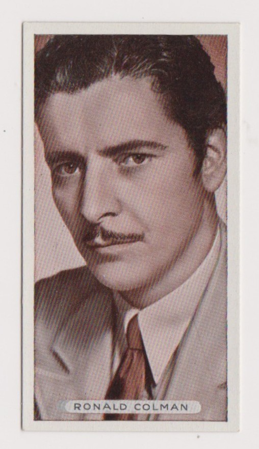Ronald Colman vintage 1934 Ardath Famous Film Stars Tobacco Card #20