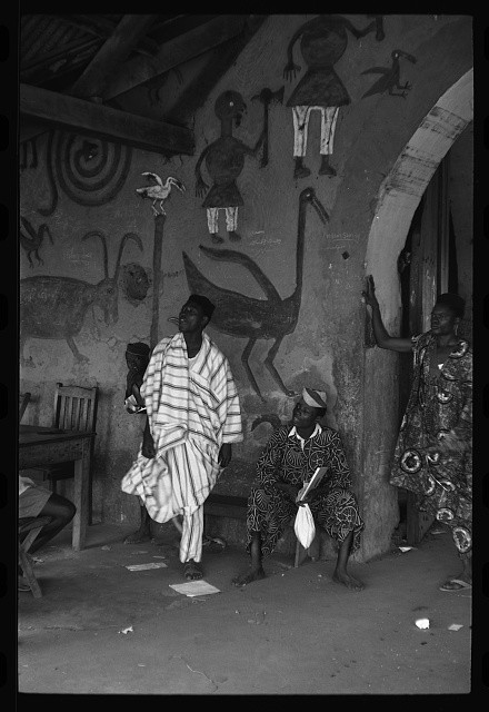 Photo:Nigeria Africa 1950s Men in Traditional Dress Mural Interior