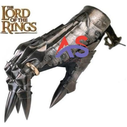 Gauntlet of the Dark Lord Sauron Hand Glove matal Glove HAND wearable gloves