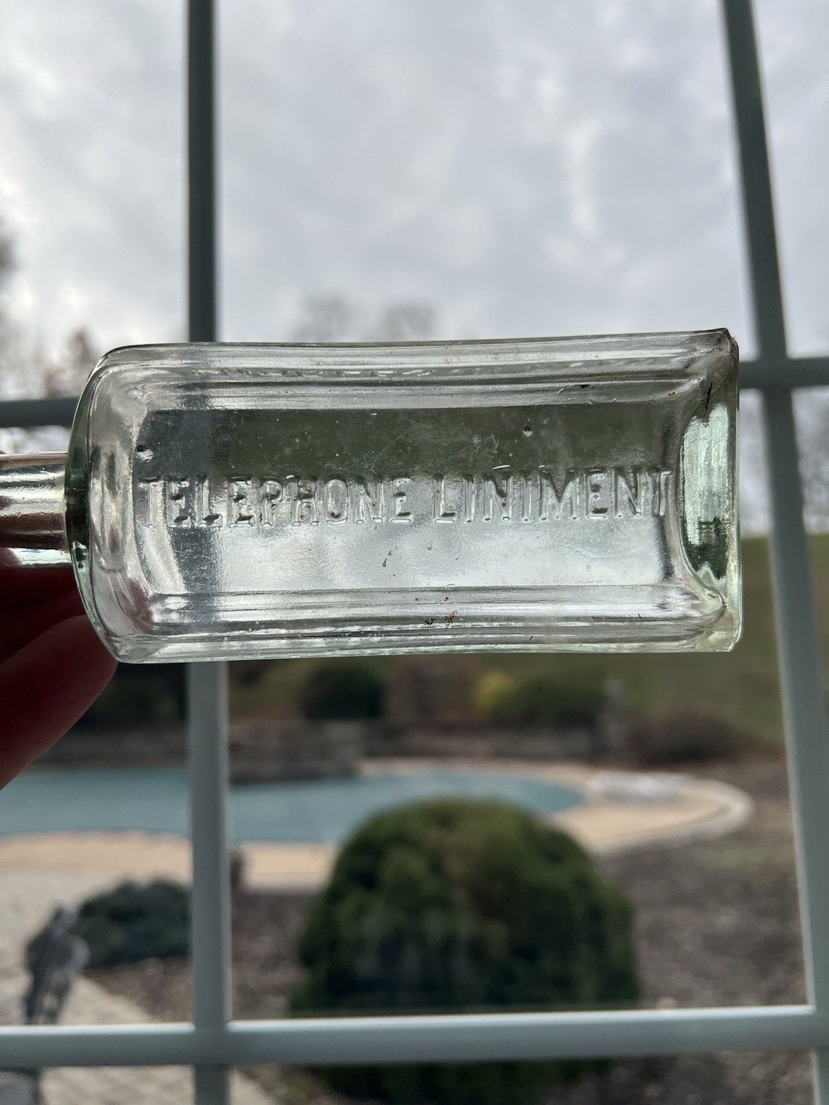 Vintage SLATINGTON, PA CHARLES W. HORN TELEPHONE LINIMENT BOTTLE