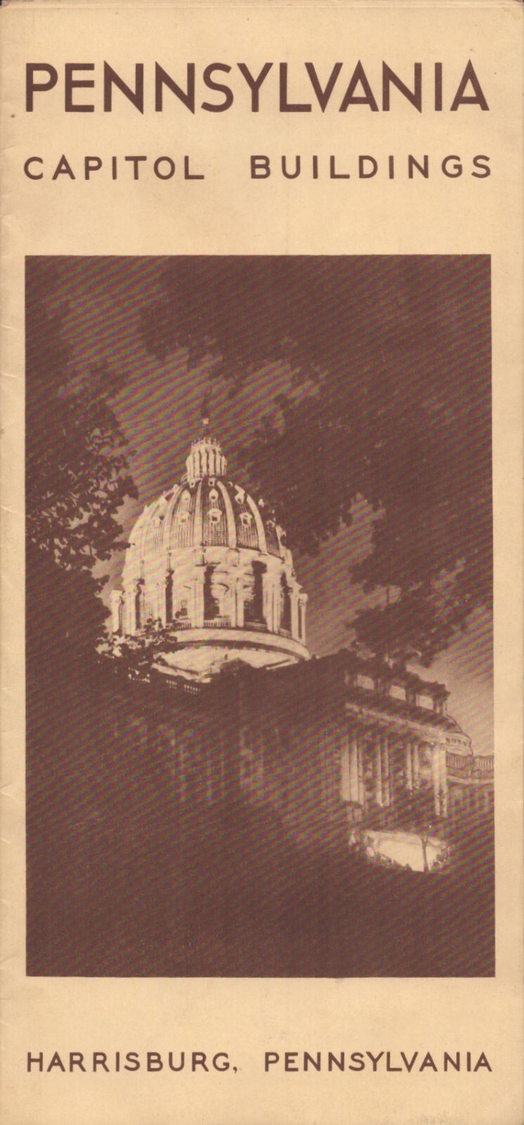 Vintage 1950\'s Pennsylvania Capitol Buildings - Harrisburg Brochure