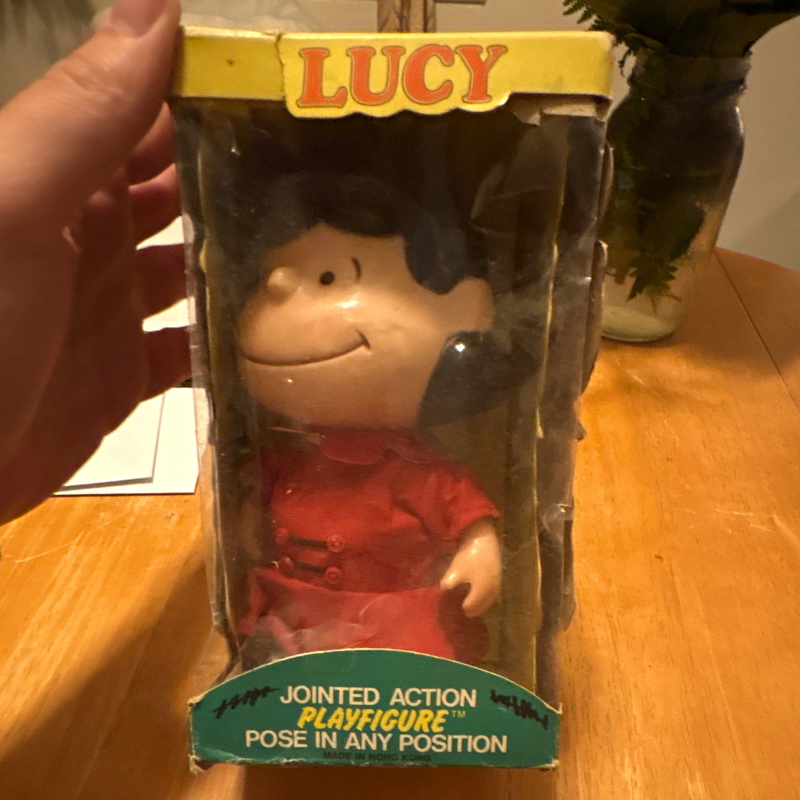 Vintage 1960s-70s Peanuts Lucy Jointed Action Playfigure, Determined Productions