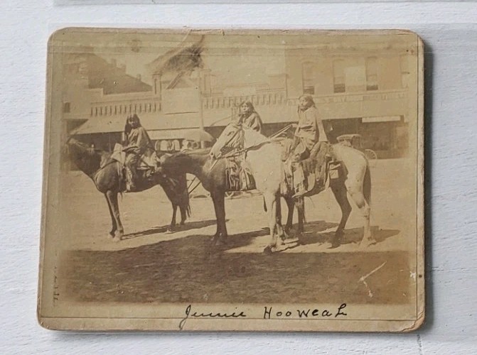 Native American Indians, Phoenix AZ. Circ: 1870-80, Antique Cabinet Card