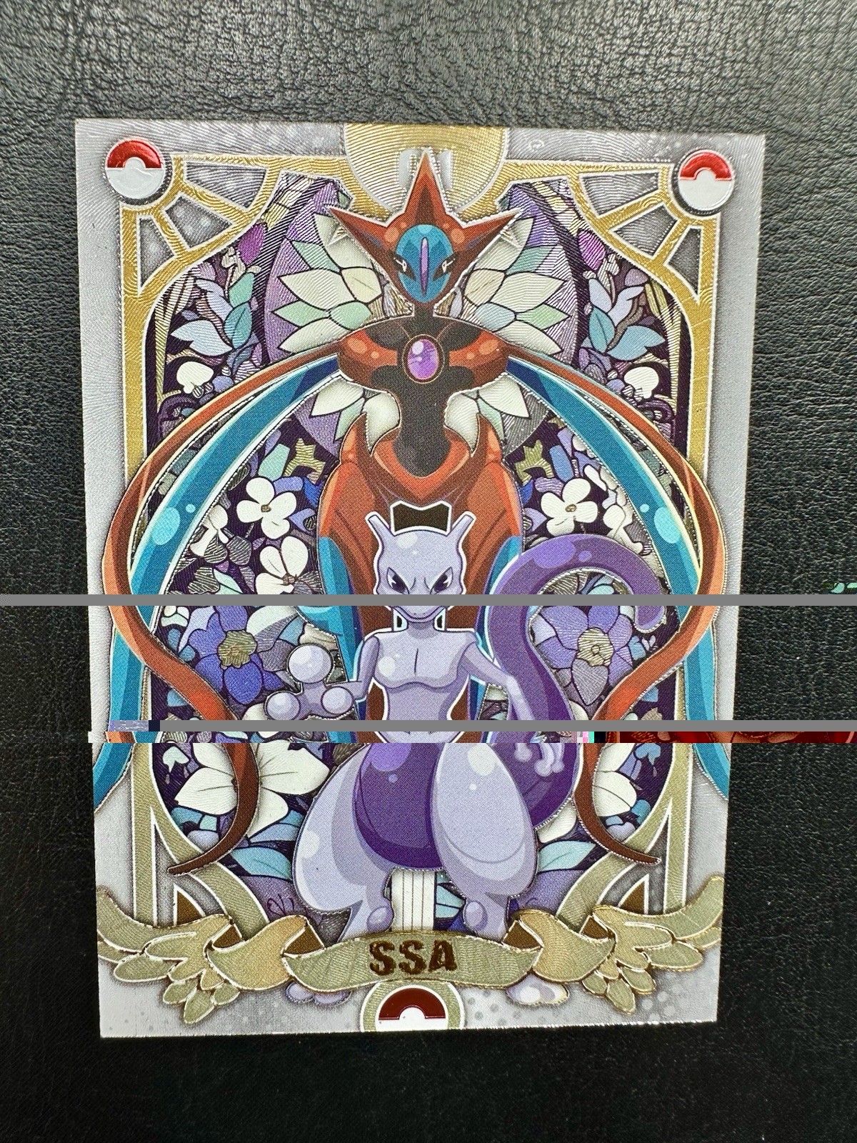 Mewtwo Deoxys SSA-01 Rare Box Hit Card Numbered 114/299 Chinese Pokemon Mengka 2