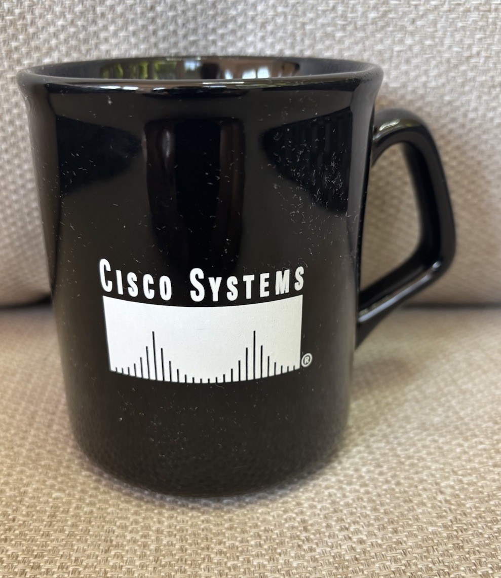 CISCO SYSTEMS Black Coffee Cup Mug (Customer Briefing Center - New York) Linyi