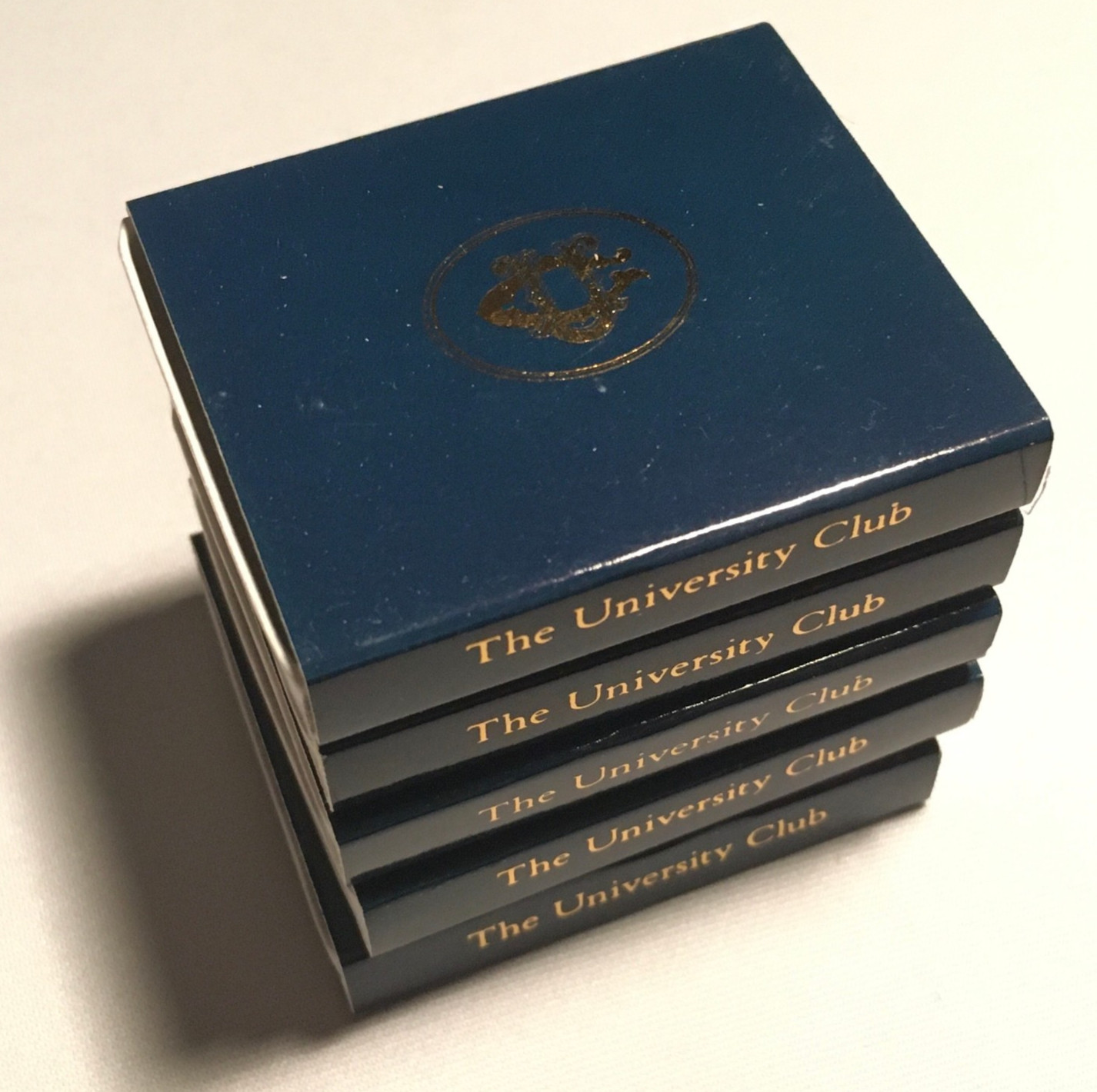 X 5 - University Club of New York - Full Unstruck Matchbox Matchbook NYC Vintage