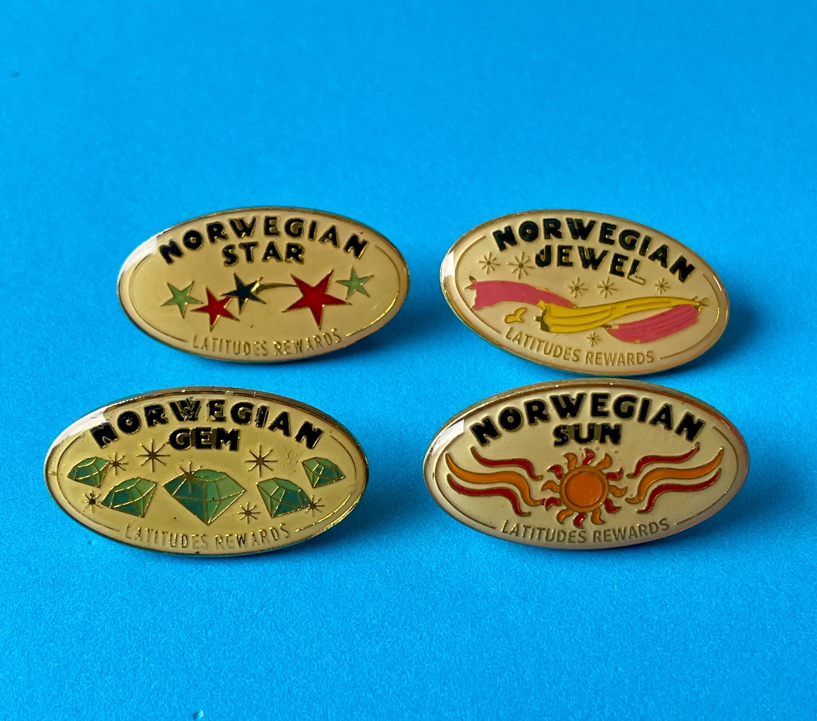 Norwegian Cruise Line (NCL) Latitudes Rewards lapel pins