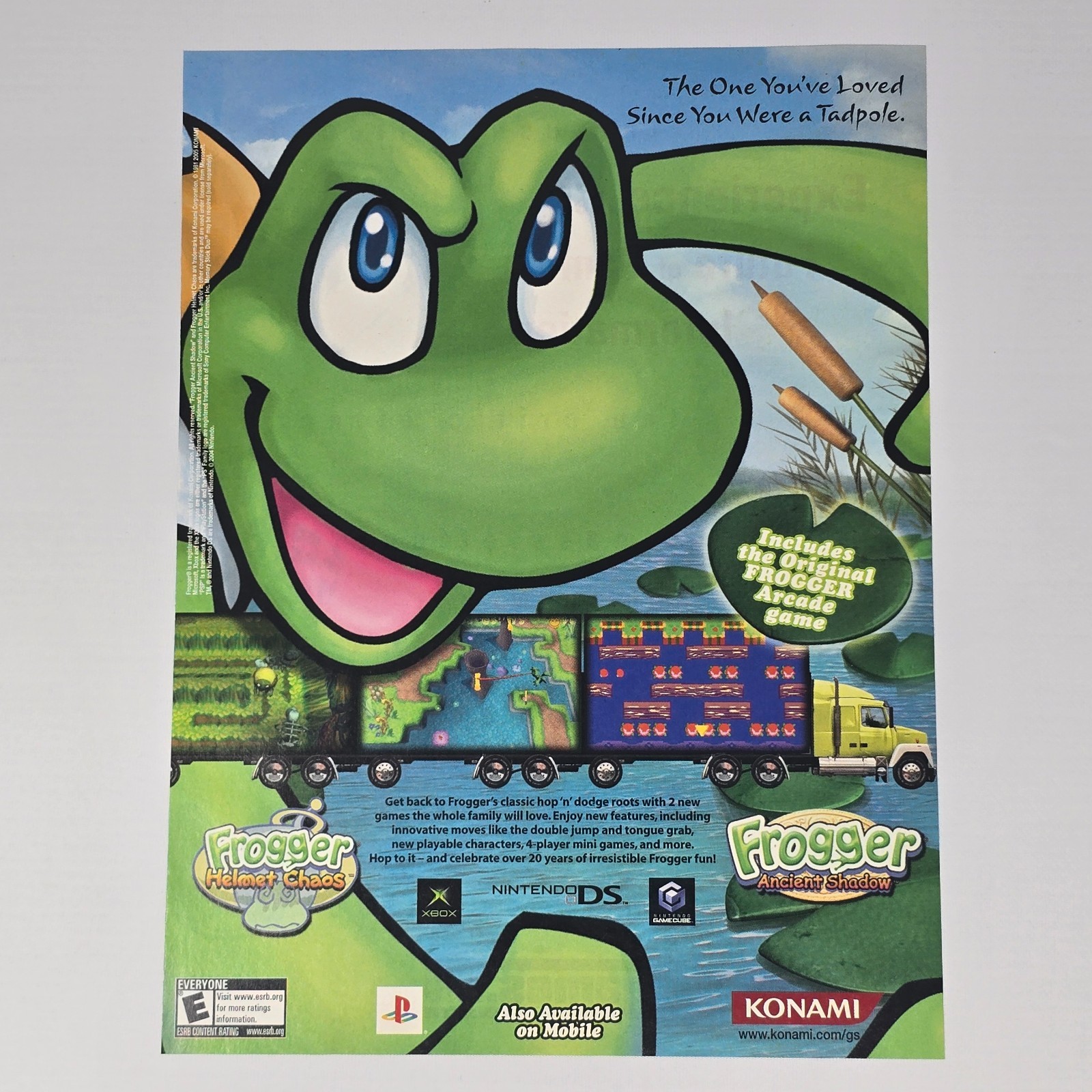 Frogger Ancient Shadow Helmet Chaos Xbox GameCube PS2 Print Ad/Poster Promo Art