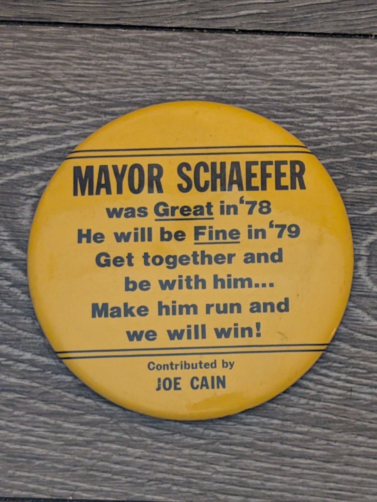 Mayor Don Schaefer 1978 BALTIMORE MD Large 4\