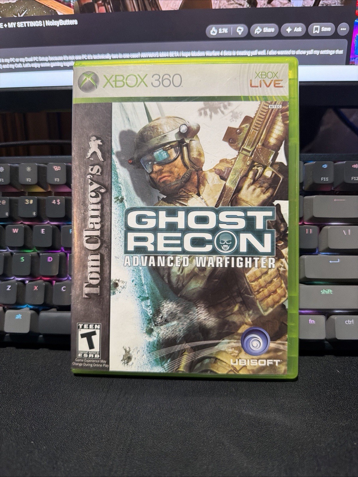 Tom Clancy\'s Ghost Recon Advanced Warfighter (Xbox 360) CIB Complete Tested