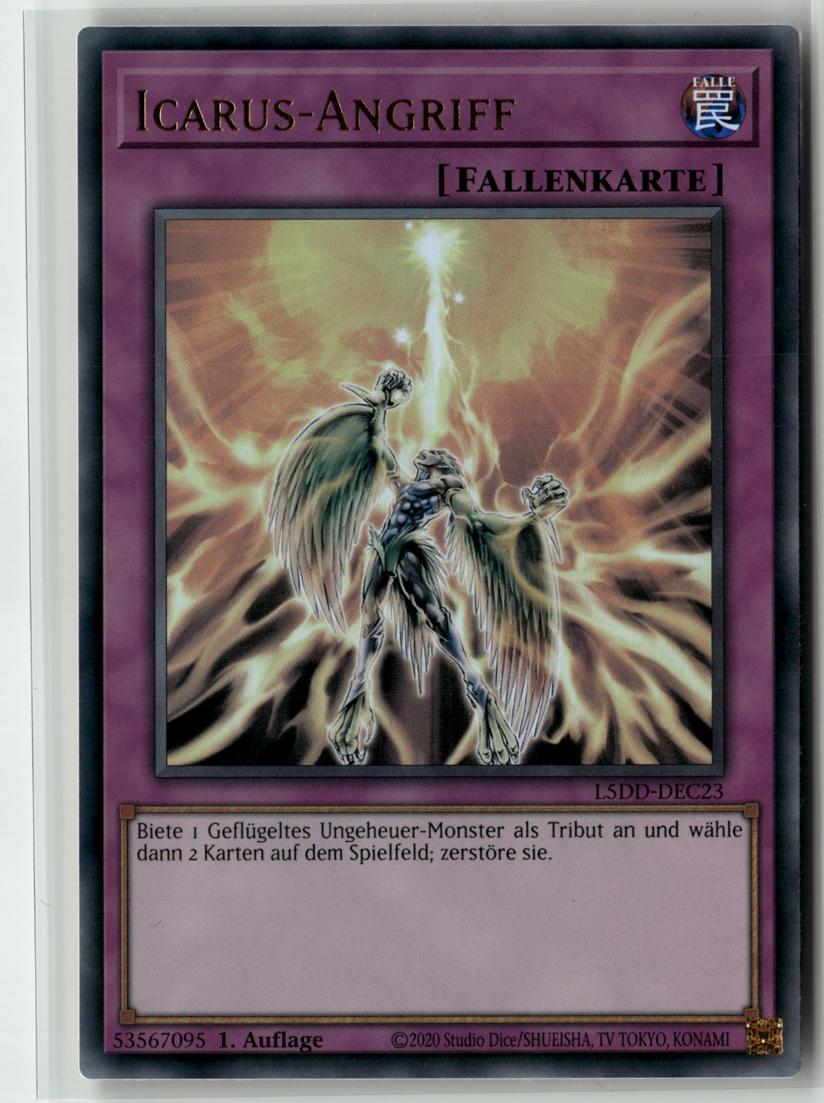 Yu-Gi-Oh Icarus Attack Ultra Rare L5DD-DEC23 1st Edition Excellent