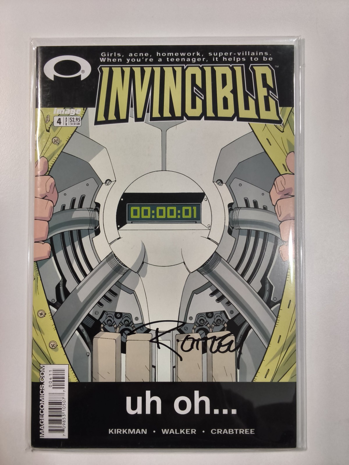 Invincible #4 Corey Walker Cover (Image 2003) Signed Ottley w/COA
