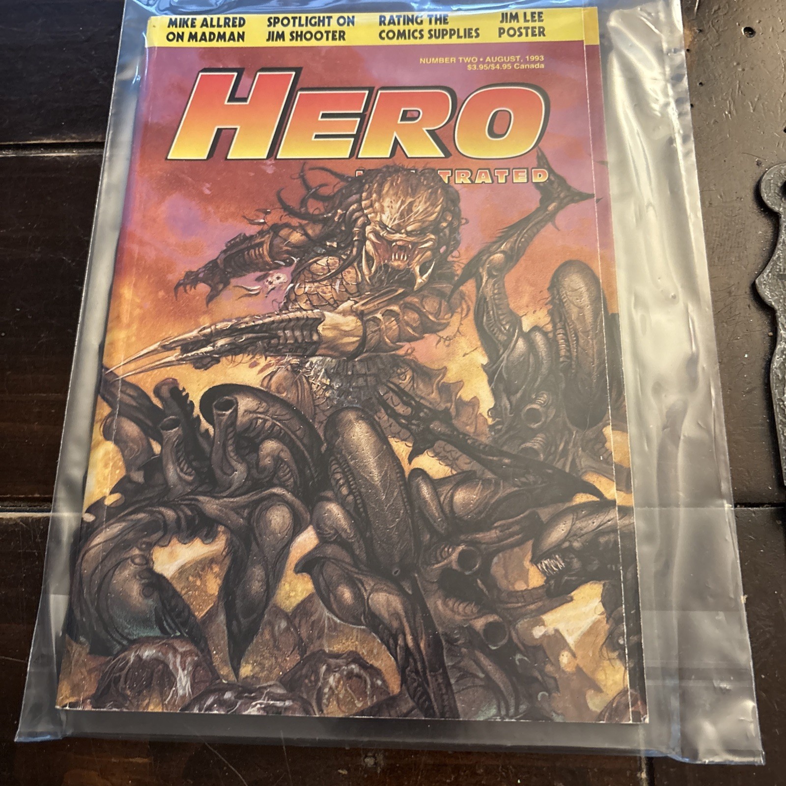 Hero Illustrated: Number Two 2 Aliens versus Predator vs Madman August 1993 Aug