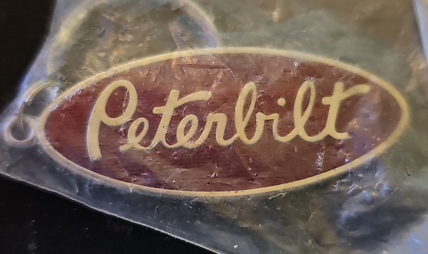 Vintage - Peterbilt Trucking Keychain - OEM Employee Swag *RARE NEW SEALED* 