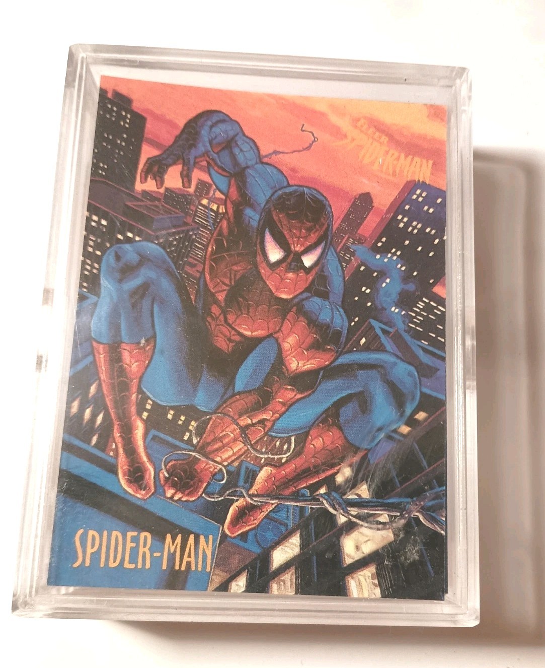 Marvel Spiderman 1997 Fleer Complete Trading Card Set 1-50 Minty Fresh In Case