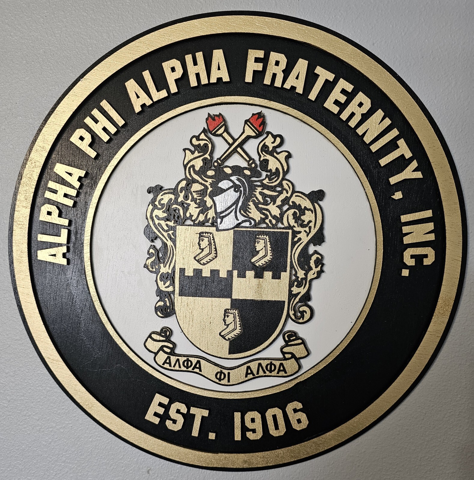 3D Alpha Phi Alpha Welcome Sign