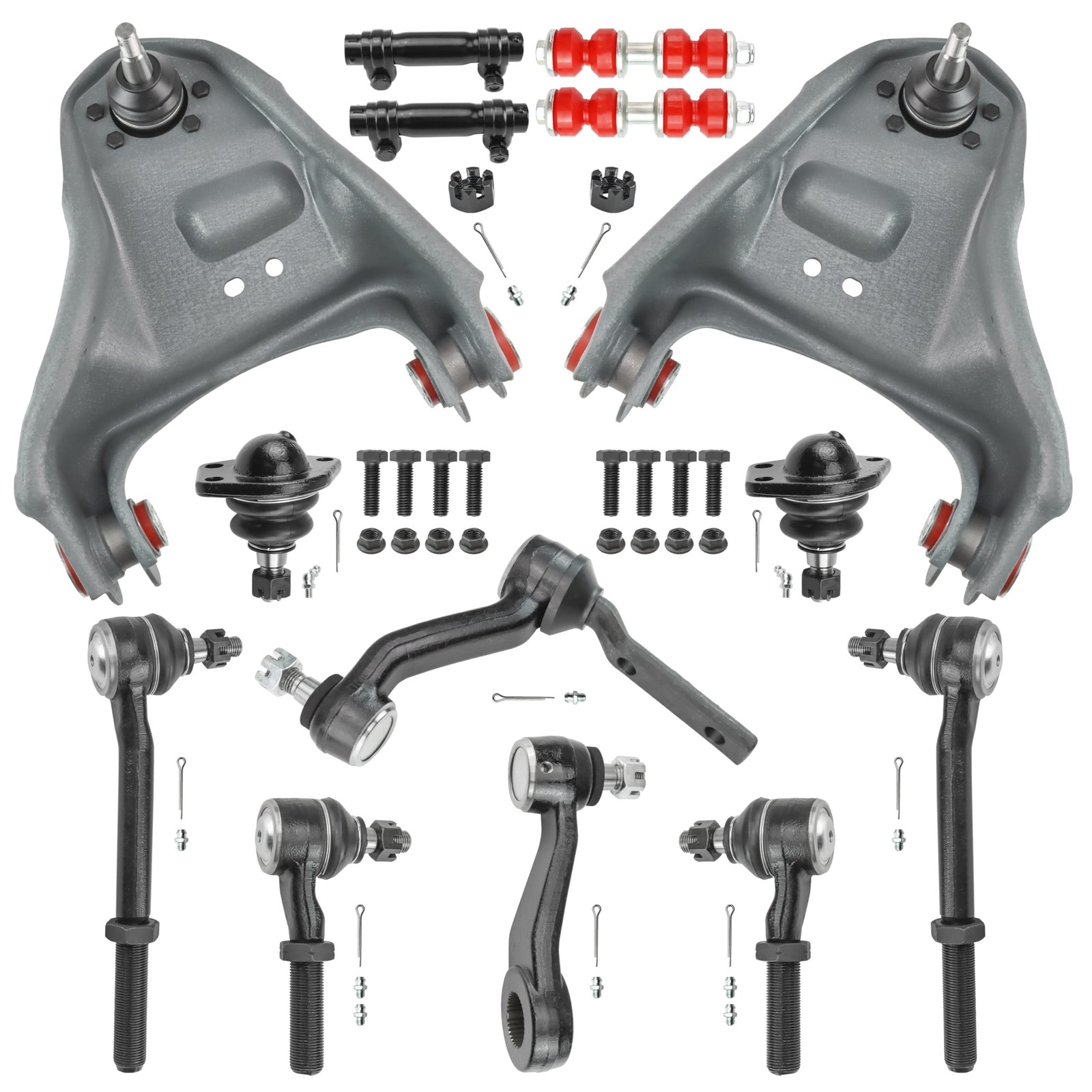 4WD Front End 14PC Suspension Kit for Chevy S10 Blazer GMC Sonoma Jimmy - Wit...
