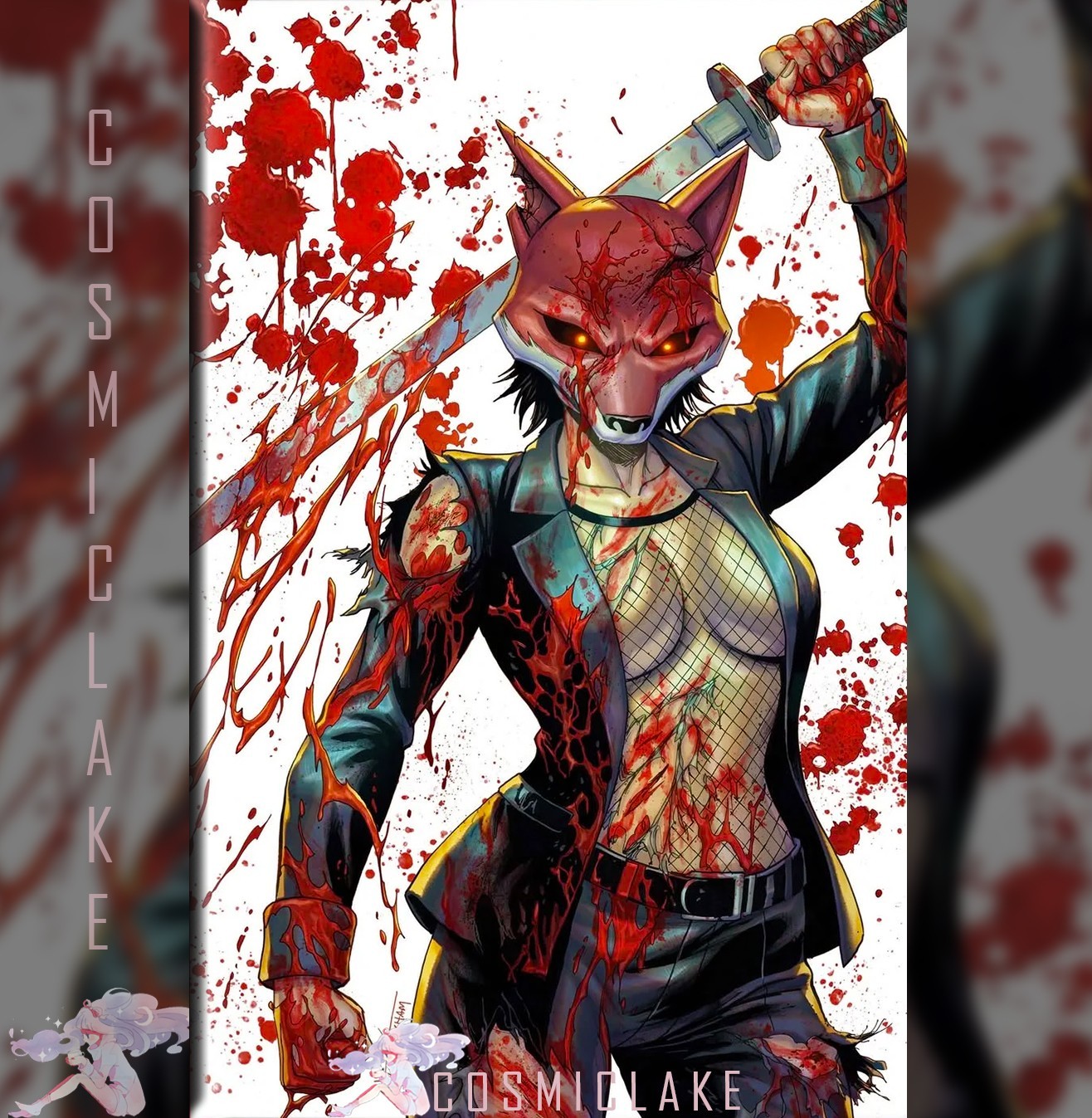 Exquisite Corpses Fox Mask Killer #1 Nycc Battle Damage Variant Presale 10/25☆